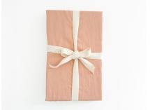 Drap housse 90x200 Satin de Coton bio - Peach 4
