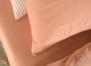 Drap housse 140x190 Satin de Coton bio - Peach 2