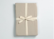 Drap housse 140x190 Satin de Coton bio - Lin 3