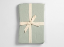 Drap housse 140x190 Satin de Coton bio - Tilleul 4