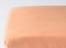 Drap housse 140x190 Satin de Coton bio - Peach 1