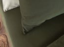 Drap housse 140x200 Satin de Coton bio - Cyprès 2