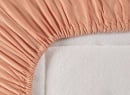 Drap housse 140x200 Satin de Coton bio - Peach 3