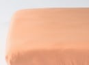 Drap housse 140x200 Satin de Coton bio - Peach 1