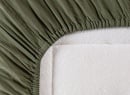 Drap housse 160x200 Satin de Coton bio - Cyprès 3