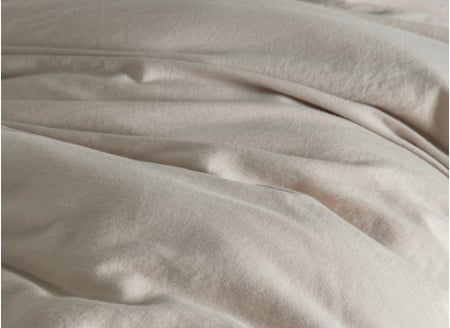 140x200 Organic Cotton Sateen Duvet Cover - Washed