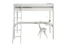 Lit mezzanine 2 places bureau d’angle SOHO - Blanc - 6