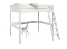 Lit mezzanine 2 places bureau d’angle SOHO - Blanc - 7