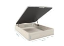 Lit coffre 140x200 avec matelas BASTIA - Chêne Blanchi - 3