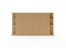 Tête de lit avec rangement 200 cm COLETTE - Chêne - 4