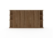 Tête de lit avec rangement 200 cm COLETTE - Noyer - 4