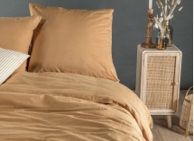 Housse de couette 240x220 Satin de Coton bio - Ambre 2