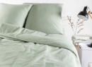 Housse de couette 240x220 Satin de Coton bio - Tilleul 2
