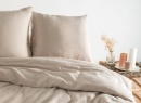 Housse de couette 260x240 Satin de Coton bio - Lin 2