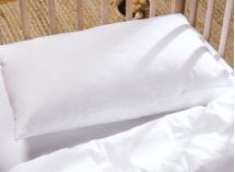 Taie d'oreiller 40x60 Satin de Coton bio - Blanc 1