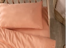 Taie d'oreiller 40x60 Satin de Coton bio - Peach 1