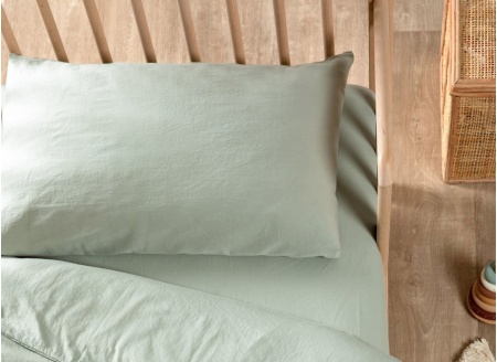 Federa 40x60 Raso di Cotone bio - Lavato