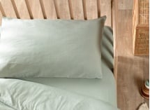 Taie d'oreiller 40x60 Satin de Coton bio - Tilleul 1