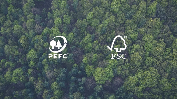Meubles respecteux de l'environnement certifiés PEFC et FSC