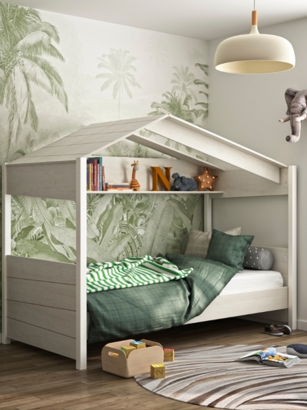Comment créer une ambiance jungle avec un lit cabane enfant ?